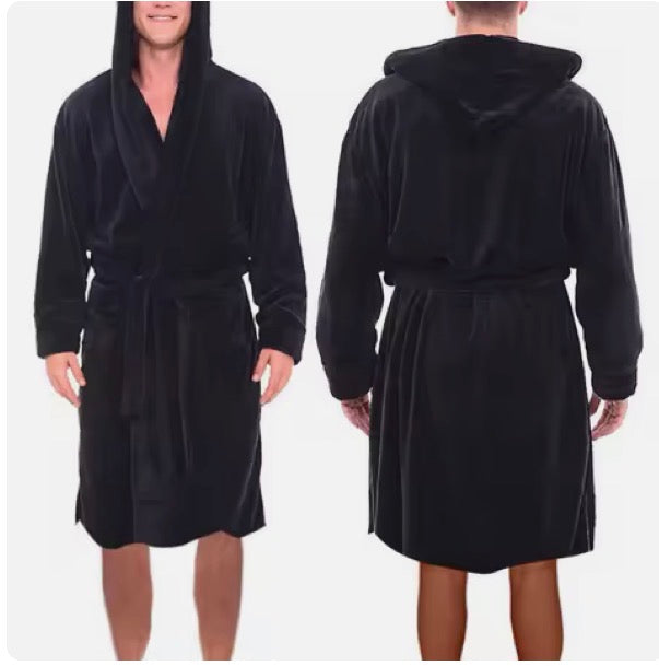 Winter Warm Men's Bathrobe