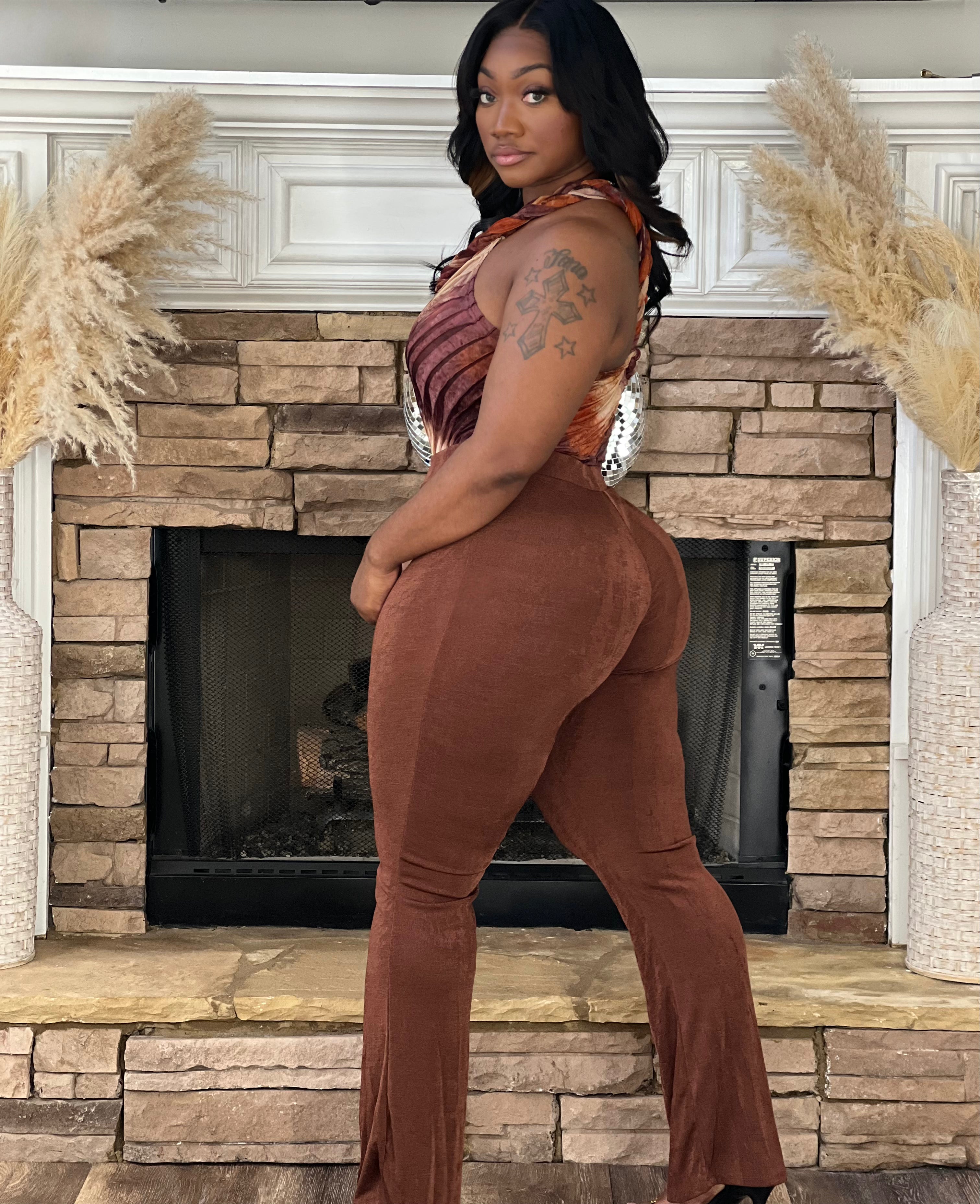 Pretty Brown Brown Pant