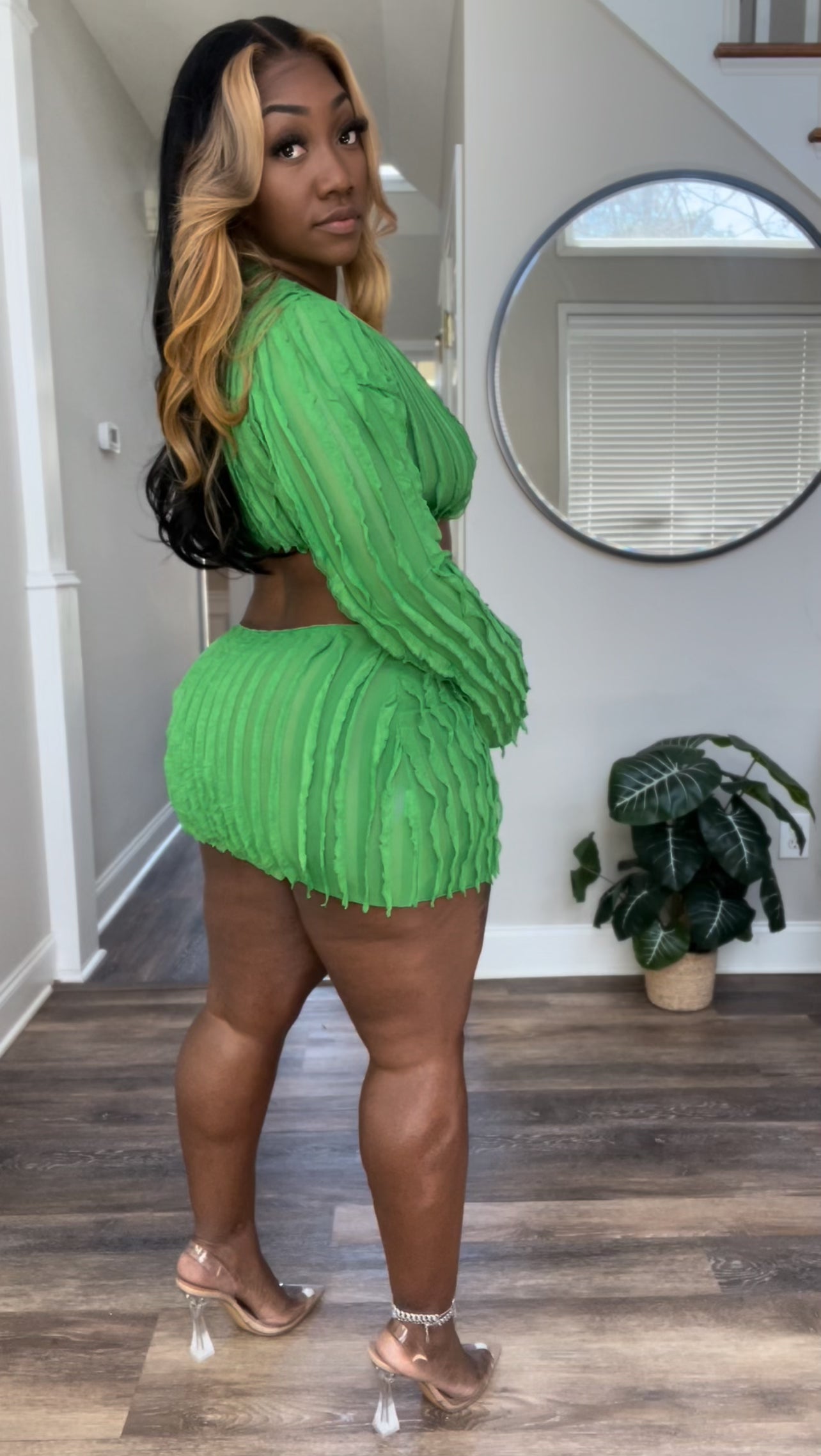 Summer Breeze Mesh Mini Dress