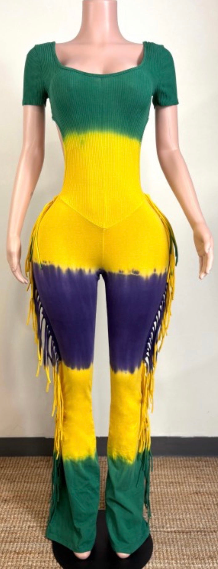 MARDI GRAS 2026 FRINGE JUMPSUIT