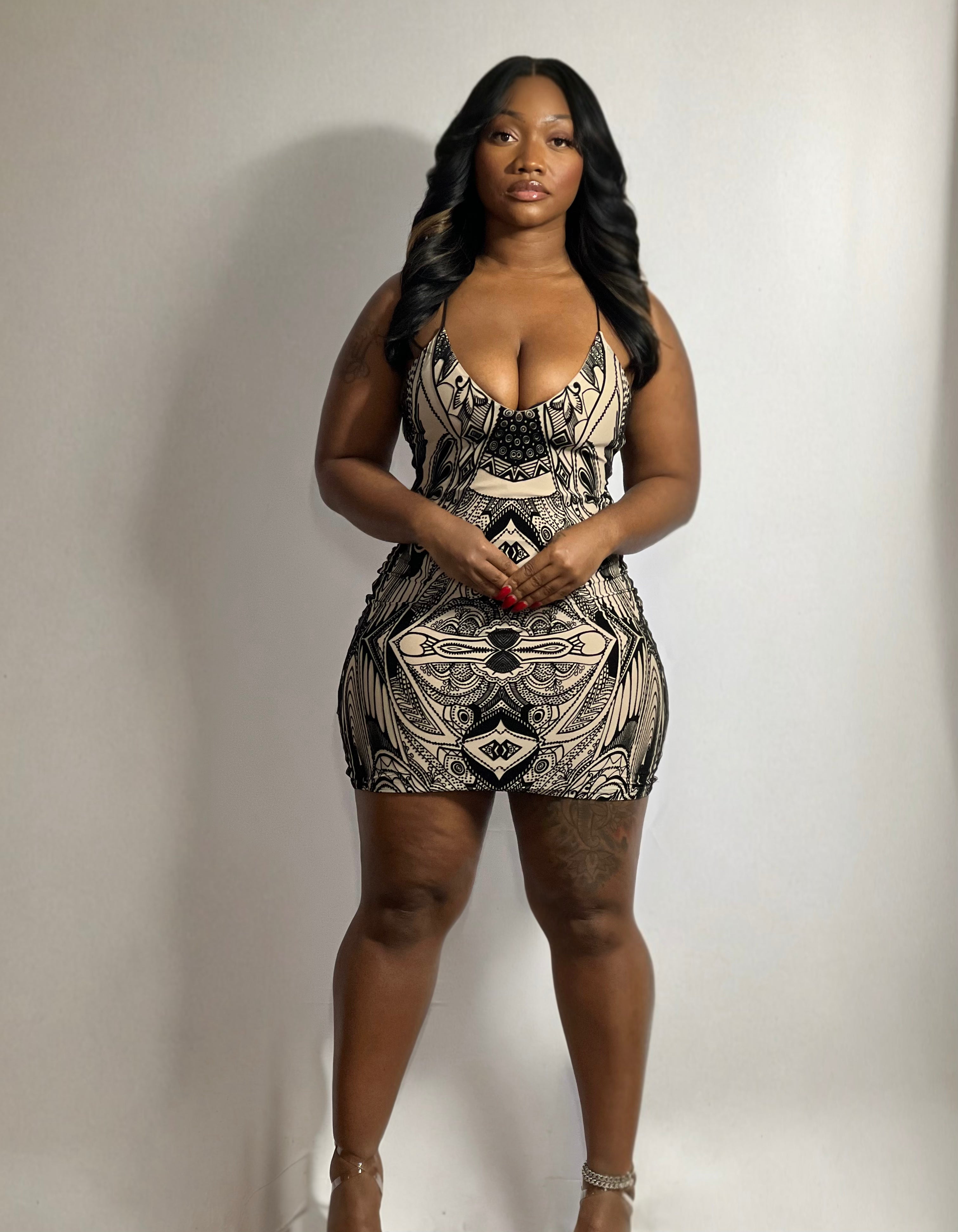 PRETTY ENERGY BACKLESS MINI DRESS