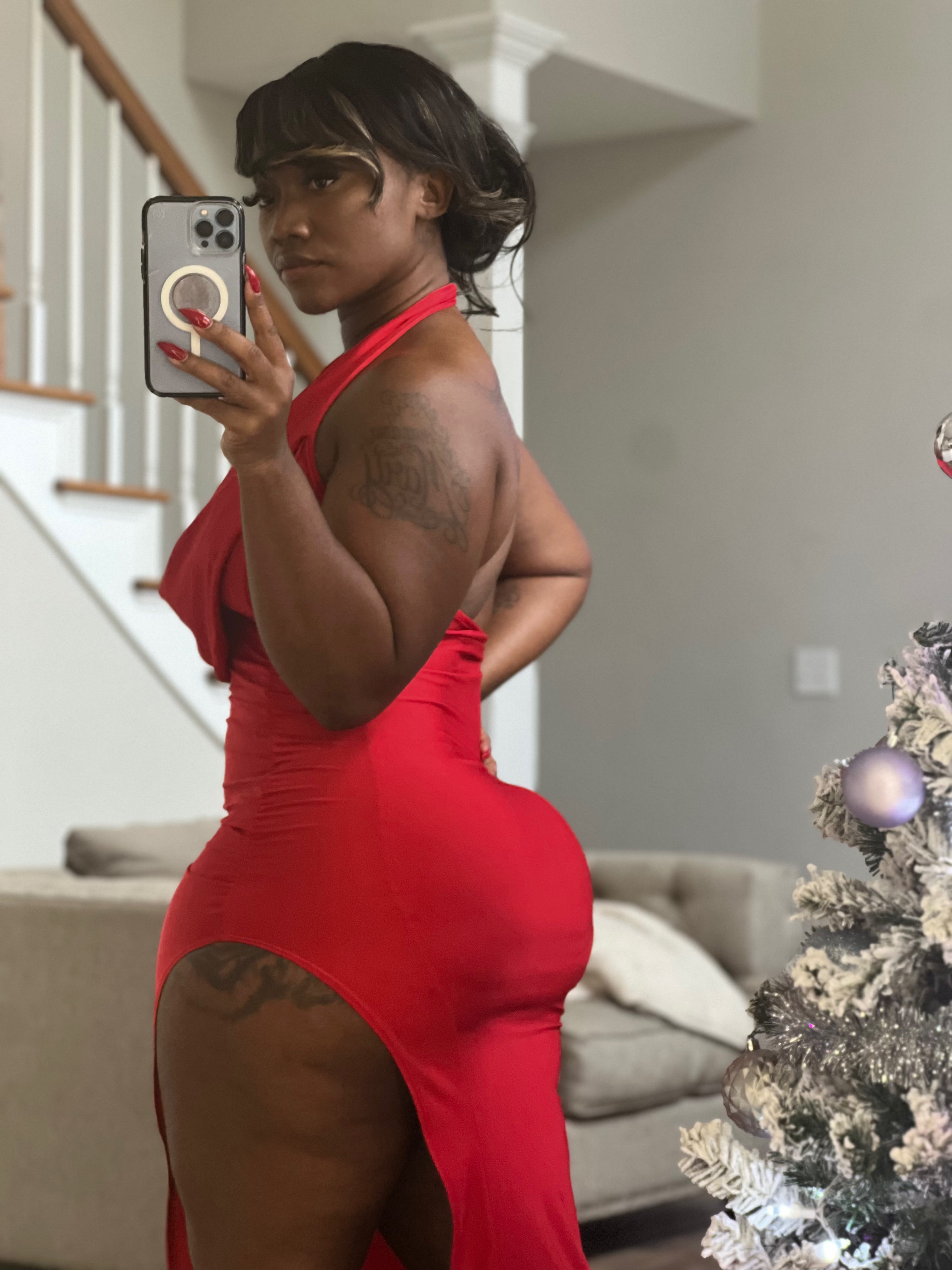 Will You Be My Valentine High Split Halter Dress