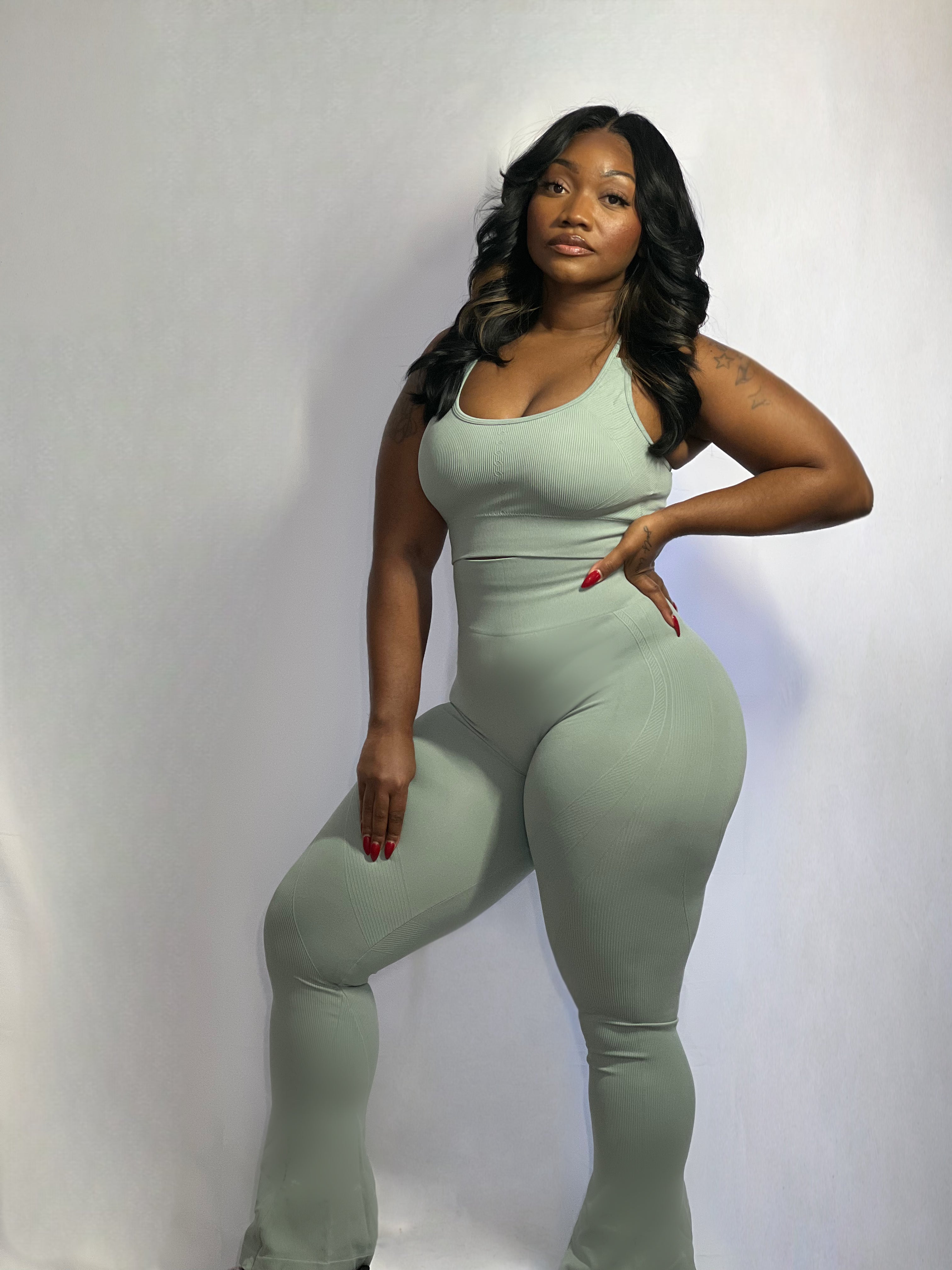 WAIST SNATCHER FLARE PANT SET