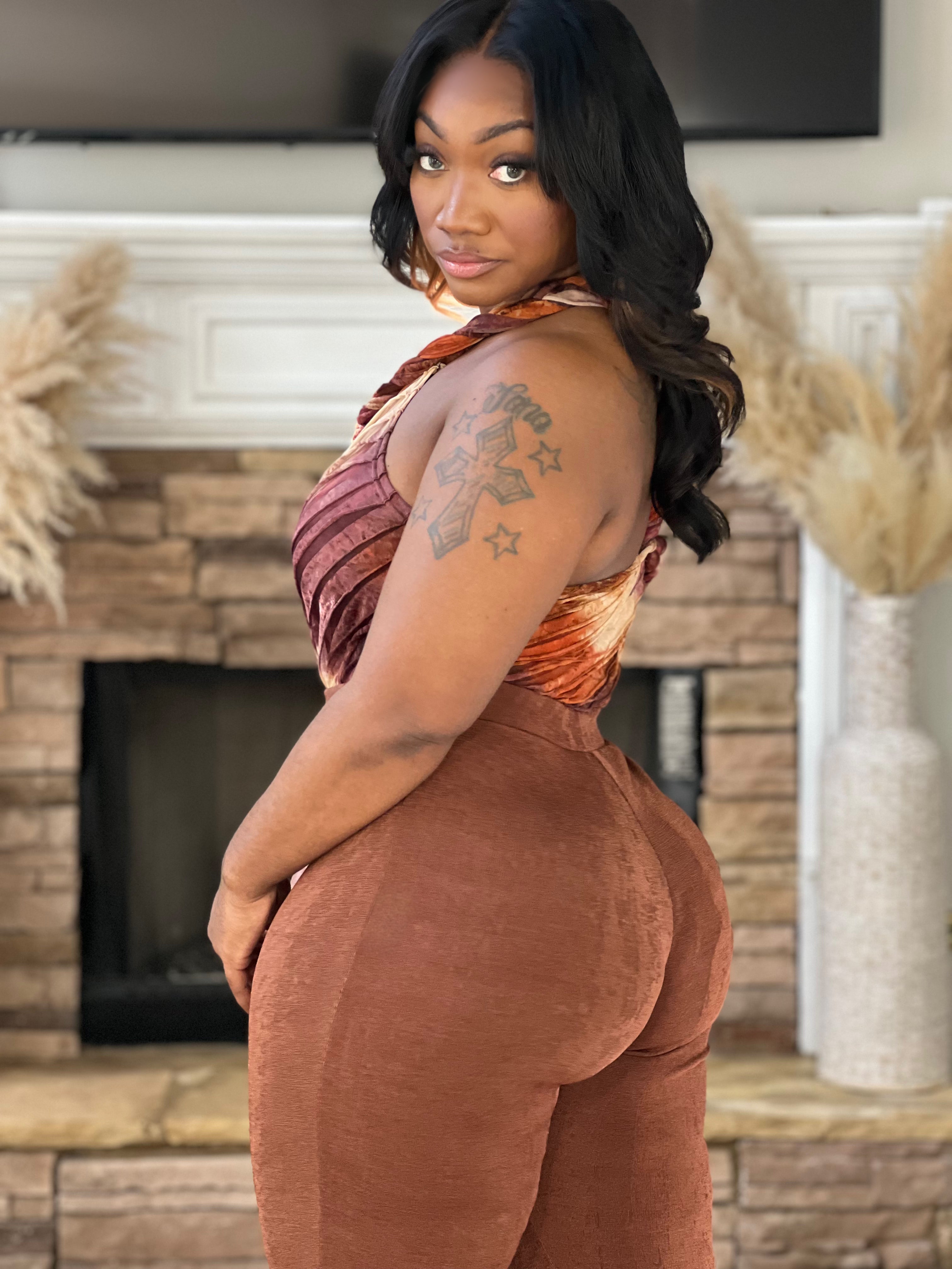 Pretty Brown Brown Bodysuit