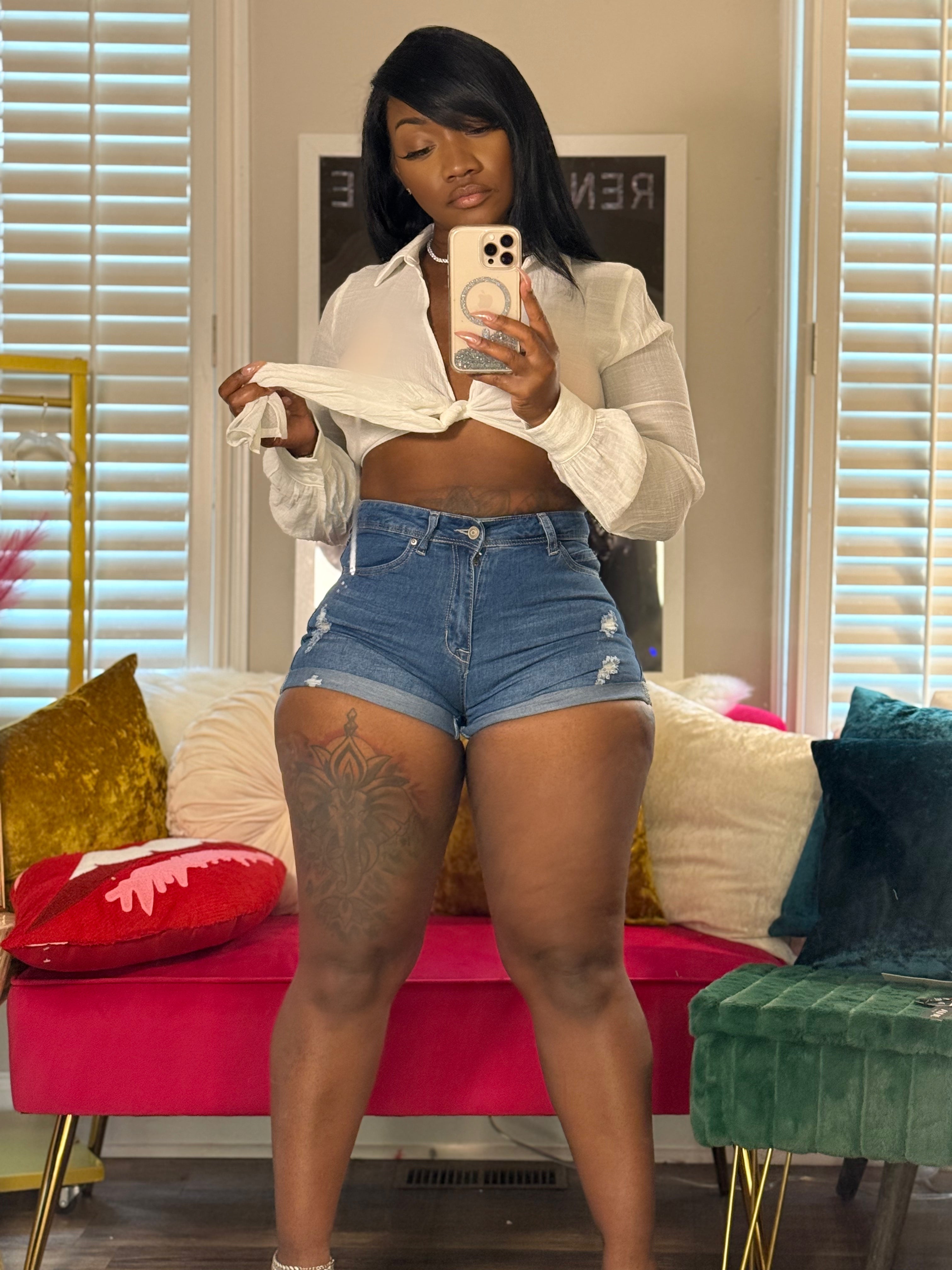 Cuff It Distressed Shorts